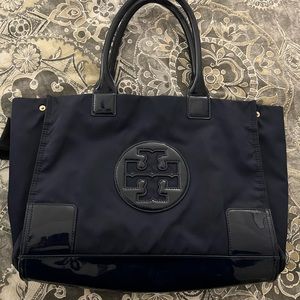 Navy Tory Burch small tote